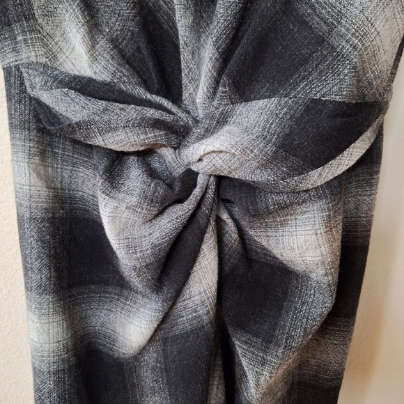 Isabel Marant Womens Wool Blend Short Sleeve Knee-length Plaid Dress Size 34 (2) - Picture 4 of 11